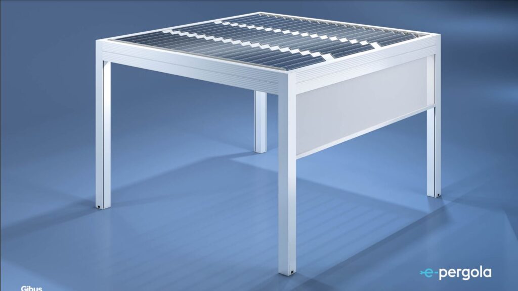 pergola fotovoltaica gibus
